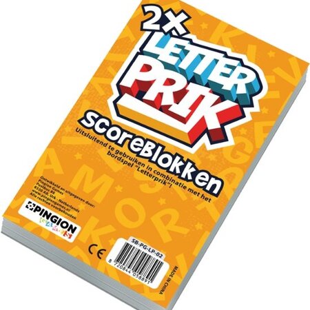 Letterprik scoreblok 2 stuks