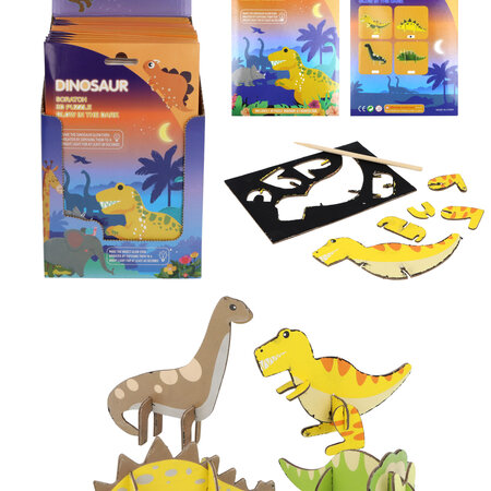 Dino Magic Color Kratzkunst-Set 4