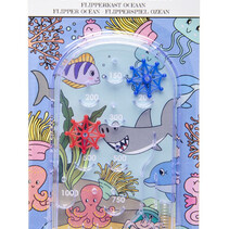 Pinball game sea animals 10x19cm