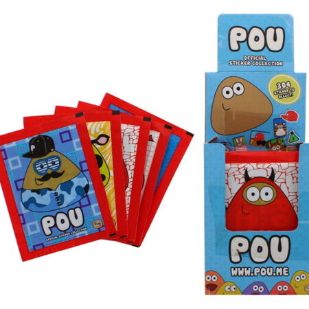 POU stickers in pack - 50 pieces in display