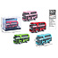 Die Cast Doppeldecker 10x4x6cm verschiedene Farben stapelbar