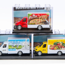 Die Cast Foodtruck 10x4x5cm ass. kleuren stapelbaar