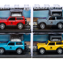 Die Cast Safari Auto 10x4x4cm verschiedene Farben stapelbar