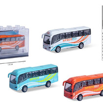 Die Cast Bus 10x4x6cm verschiedene Farben stapelbar