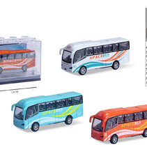 Die Cast Bus 10x4x6cm verschiedene Farben stapelbar