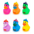 Eendjes met Pet 6 assorti 5cm - 144 stuks in zak