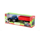 Tractor Bakwagen blauw 48cm
