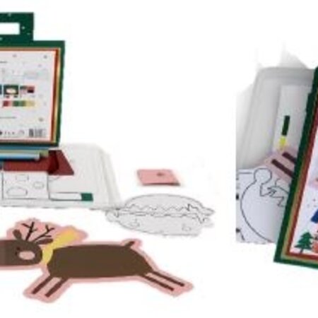 Kerst Knutselkoffer met accessoires 28x20x2cm