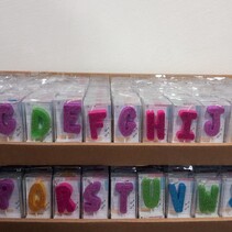 Alfabeth Kaarsen incl display 390pcs