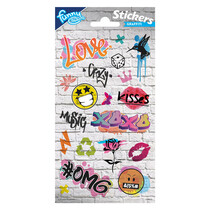 Funny Products Sticker Sheet Graffiti 20x10cm