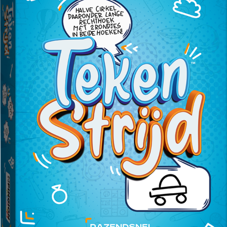 Tekenstrijd Bordspel 26x20x6,5cm