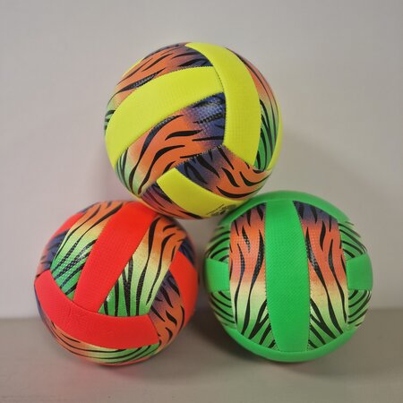 Volleybal Maat 5 Tijgerprint - Stijlvol en Duurzaam - Set van 3 Varianten