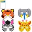 Animal Mask Jungle 17x17cm asst.