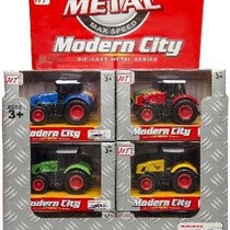 Die Cast Tractor 12x8x6cm 24 in display