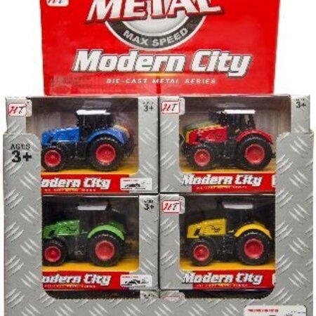 Die Cast Tractor 12x8x6cm 24 in display
