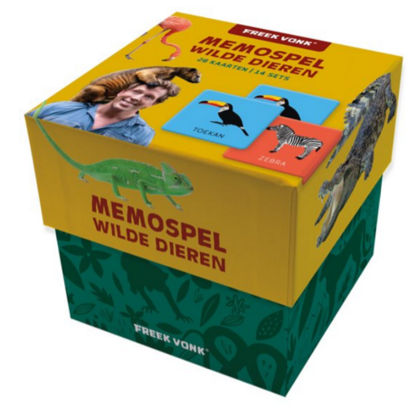 Freek Vonk memospel wilde dieren, 28 kaarten