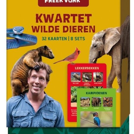 Freek Vonk quartet wild animals, 32 cards