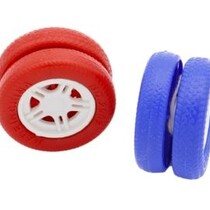 Yoyo 4 cm Rad Rot/Blau