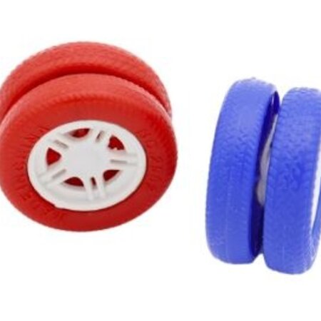 Yoyo 4cm Wiel Rood/Blauw