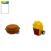 Kitchen play set snacks on wheels 4cm 2 assorted