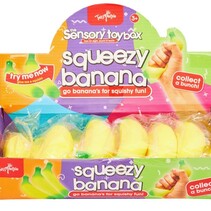 Squeeze Banana in display 12cm