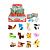 Animal Block kits 12 assorti 11.5x7x3cm