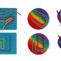 Fidget doolhof spel met 12 assorti, 12,5cm