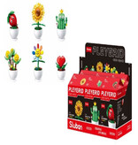 Pleyerid Flowers Bricks Red 9x6x15,5cm - Potplanten