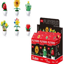 Pleyerid Flowers Bricks Red 9x6x15,5cm - Potted plants