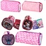 Glitter pencil case 3 assorted 50x21x29cm