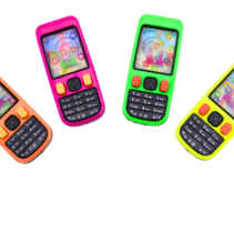 Wasserspieltelefon 11 x 4,5 cm, 4 verschiedene Ausführungen.