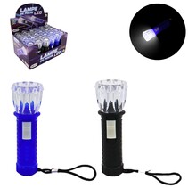 Flashlight 10.5cm with battery, 2 assorted