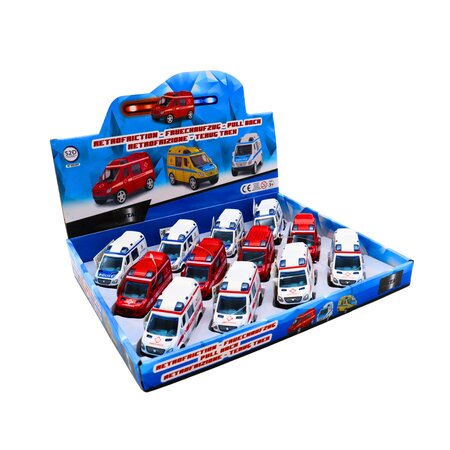 Retraction mechanism for emergency vehicles, 3 different sizes, 9 cm