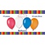Balloons 10 Pieces Assorted 25cm