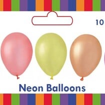 Neon Ballonnen 25cm assorti 10 stuks