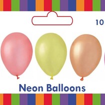Neonballons 25 cm, sortiert, 10 Stück