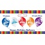 Happy Birthday 25cm ballonnen assorti 10 stuks