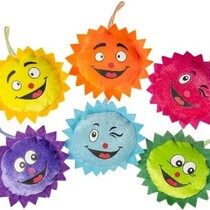 Lustiges Plüsch-Sonnen-Emoji (13,5 cm)