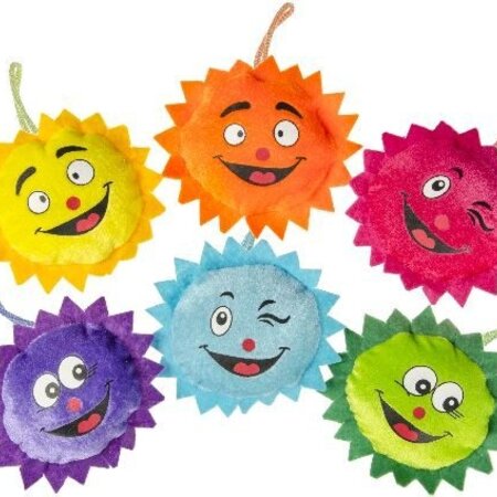 PLUSH FUNNY SUN 6ASS 13,5CM