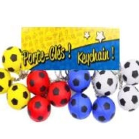 Schlüsselanhänger 4cm Fußball 4ass.