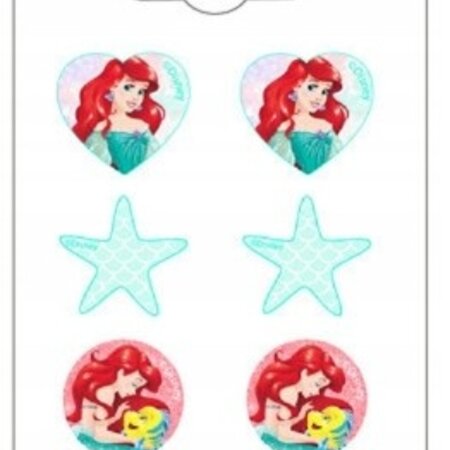 Disney Ariel earrings, set of 3, 12x6 cm