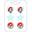 Disney Ariel oorbellen, set van 3, 12x6 cm