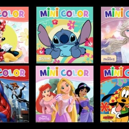 Walt Disney mini color 4 assorted, 10x10cm