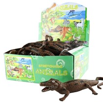 Stretch krokodil 2 assorti, 31cm