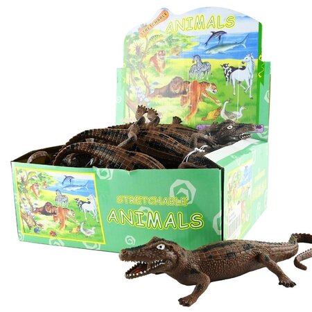 Stretch crocodile 2 assorted, 31cm