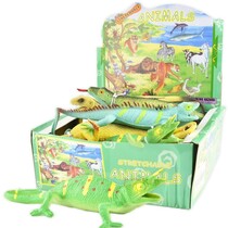 Stretch lizard 4 assorted, 35cm