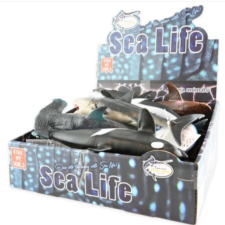 5 different sea creatures, 24–27 cm