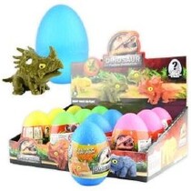 Dino pull-back car 4ass. in Egg 12cm