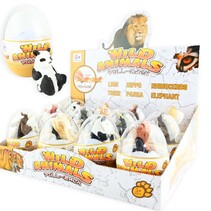 Wild Animal pull-back, 5 assorted, 12cm