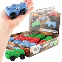 Stretch-Dino-Auto, 3 Stück, sortiert, 8,5 cm